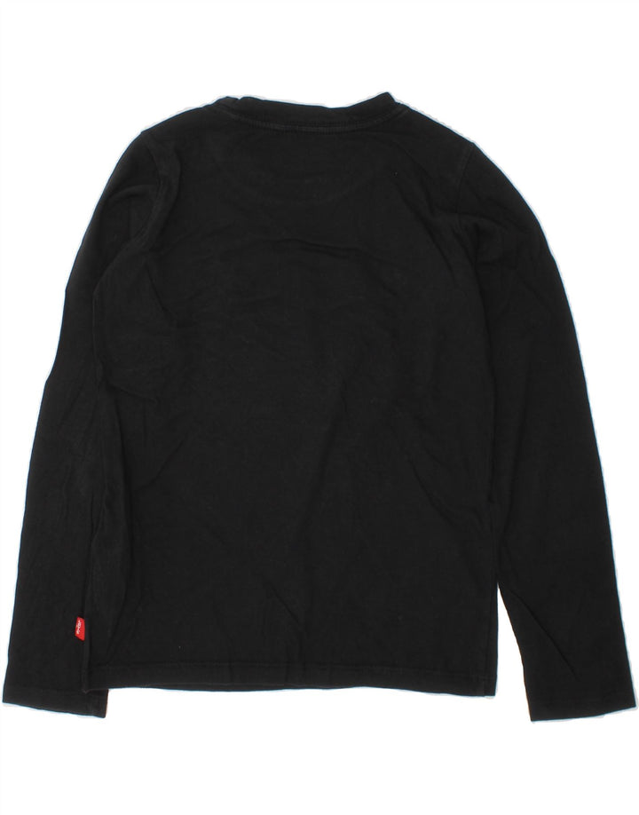 ADIDAS Boys Graphic Top Long Sleeve 7-8 Years Black Cotton Vintage Adidas and Second-Hand Adidas from Messina Hembry 