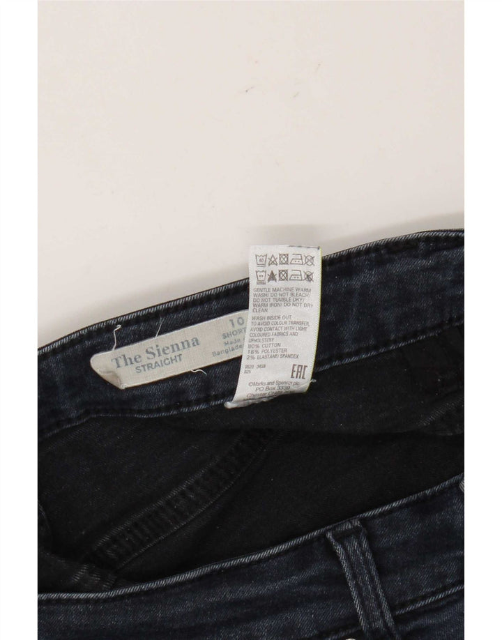 Blugi drepti pentru femei Marks & Spencer UK 10 Small W30 L27 Bleumarin