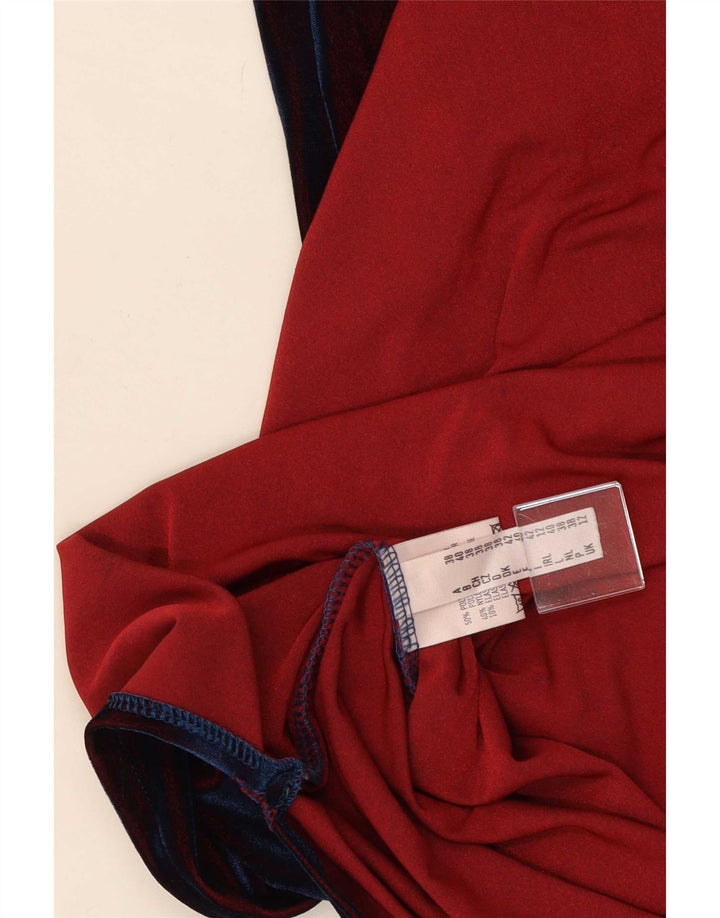 CLOCK HOUSE Rochie maxi fără mâneci pentru femei UK 12 Poliester roșu mediu