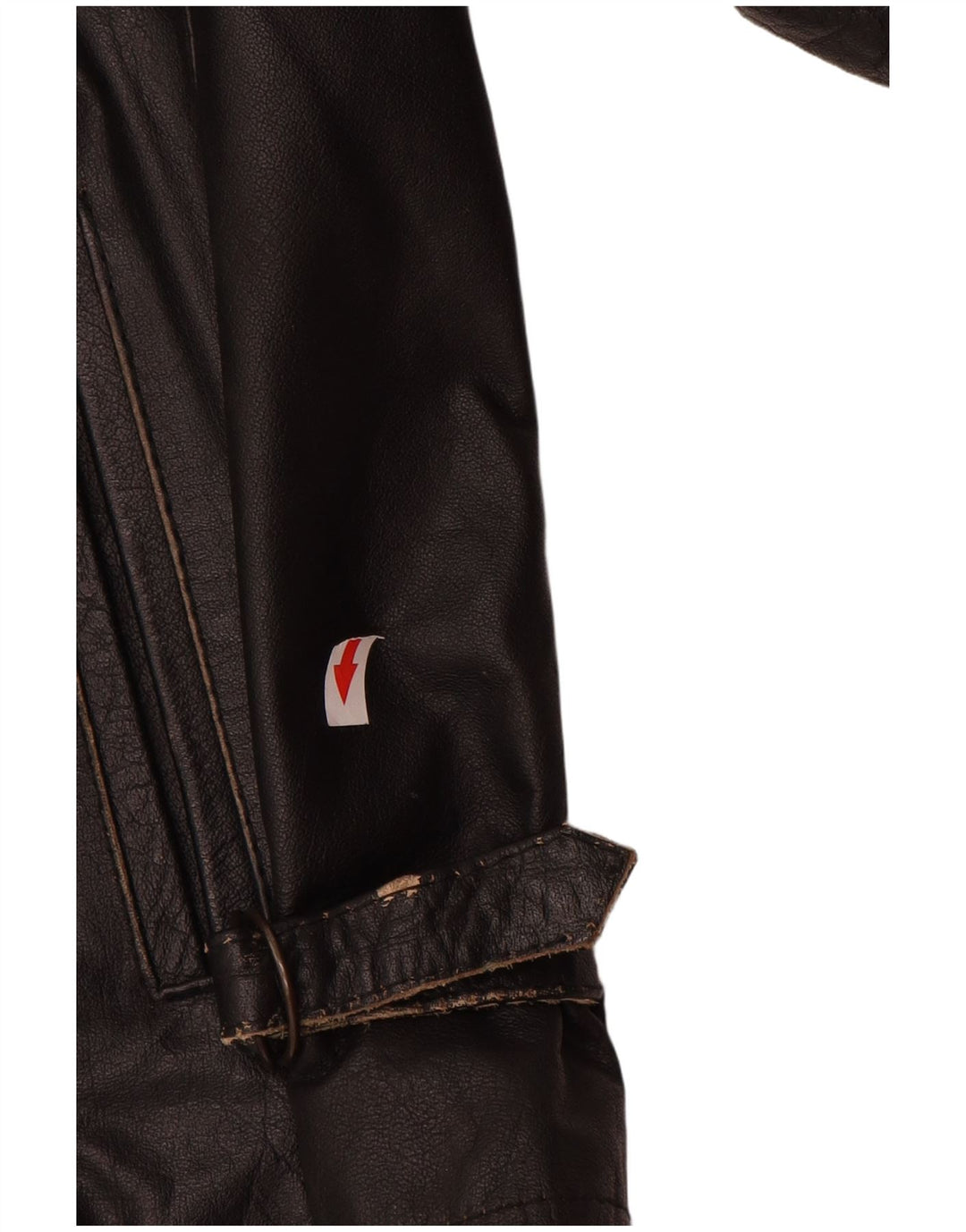 Jachetă de piele vintage pentru bărbați UK 38 Medium Black Leather