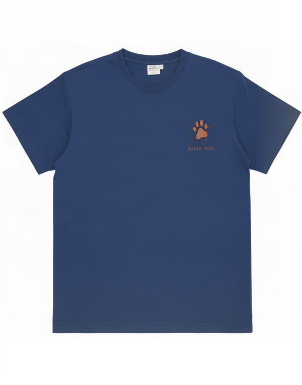 Tricou grafic pentru bărbați Weird Fish Top 3XL Bumbac bleumarin