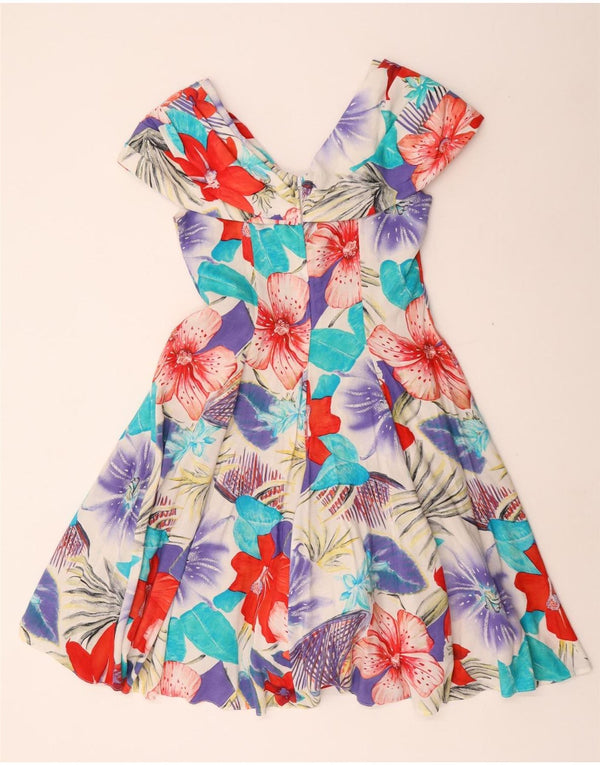 Rochie A-Line pentru femei Charles Vogele UK 10 Mic Multicolor Floral Viscoza