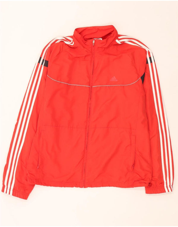 Jachetă de ploaie ADIDAS pentru bărbați UK 46/48 XL Poliester color bloc roșu