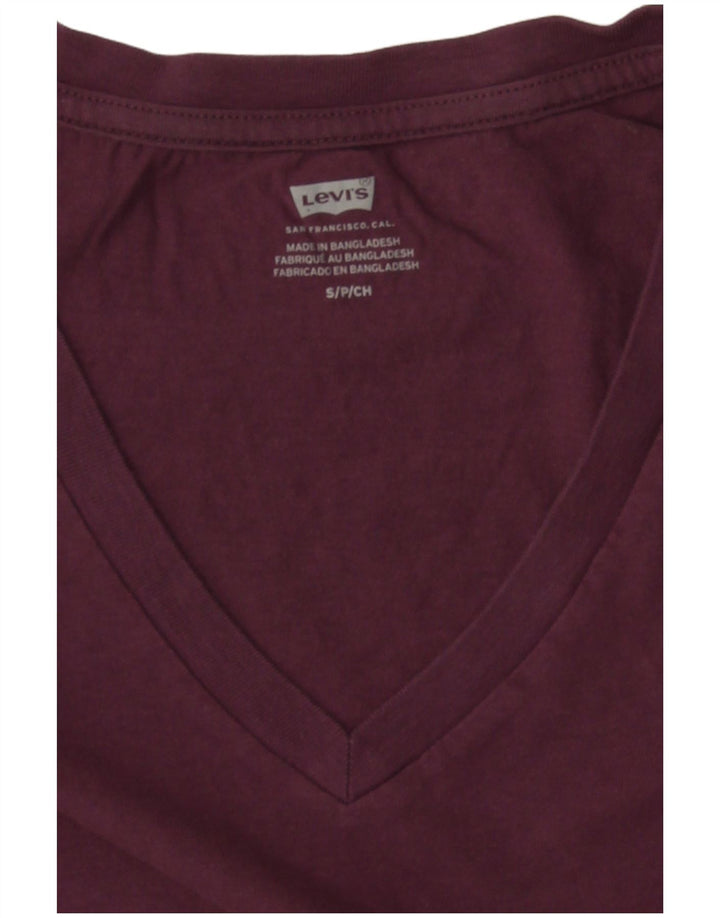 Tricou pentru femei Levi's Top UK 10 Small Burgundy