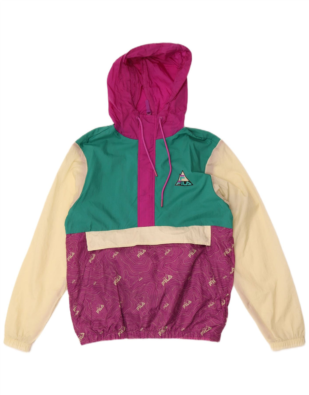 Trening pentru bărbați Fila Graphic Pullover Top Jachetă Mic Violet Colorblock