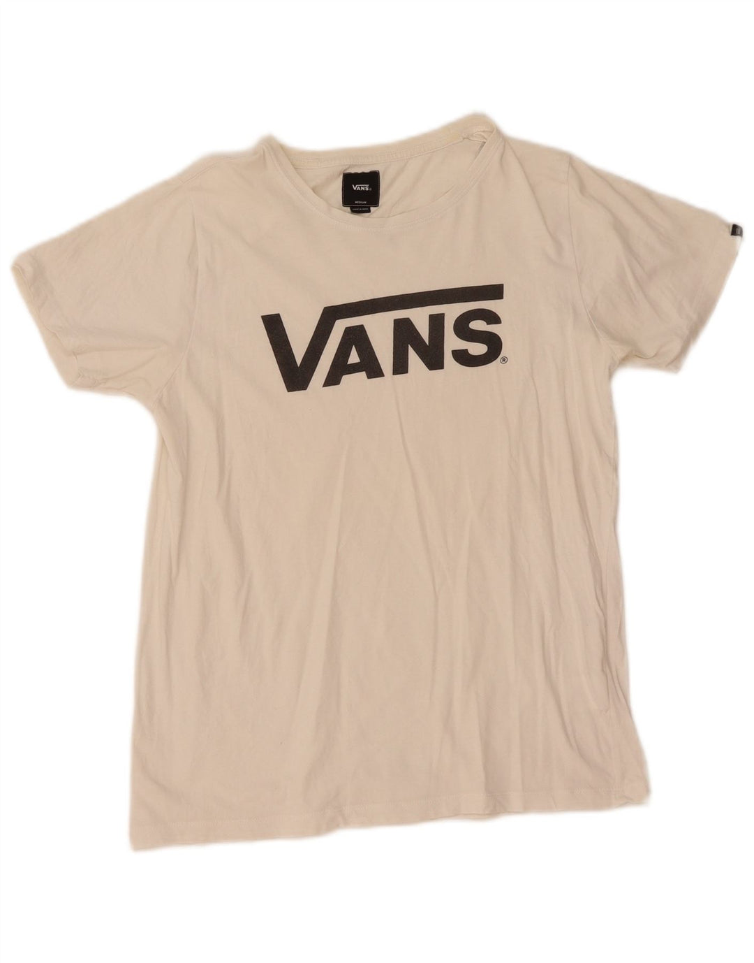 Tricou grafic Vans pentru femei Top UK 12 Medium White Bumbac