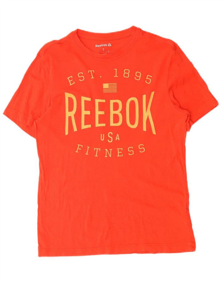 Tricou grafic Reebok pentru bărbați Top mic, roșu, bumbac