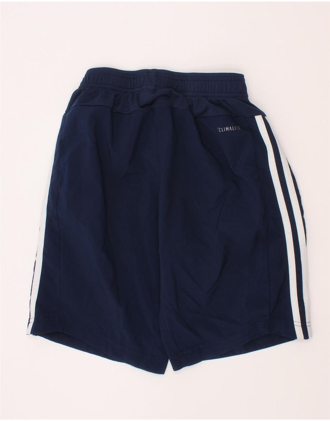 Pantaloni scurți sport Adidas Climalite pentru băieți 11-12 ani, poliester bleumarin