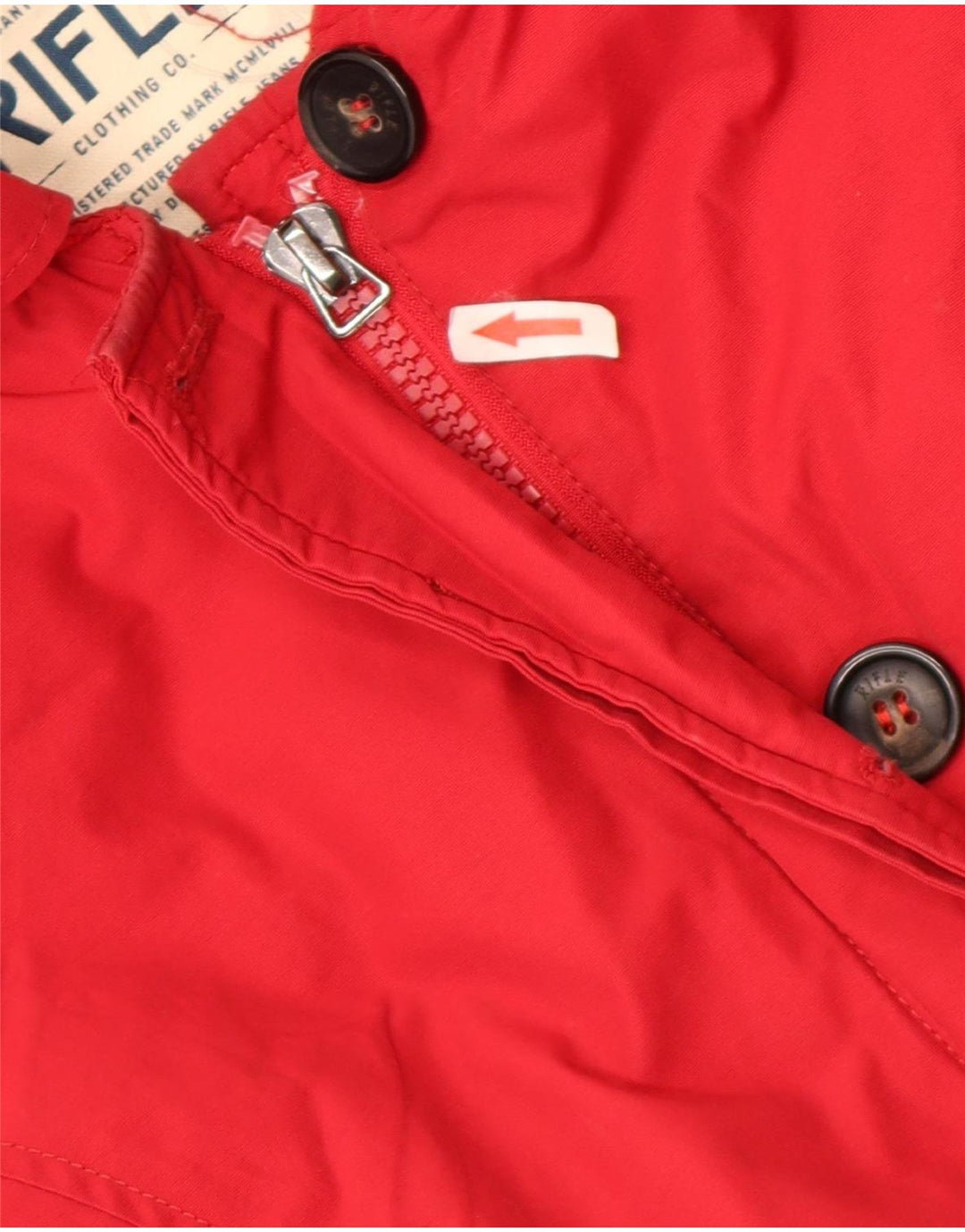 Jachetă căptușită cu glugă pentru femei Rifle UK 14, bumbac roșu mediu
