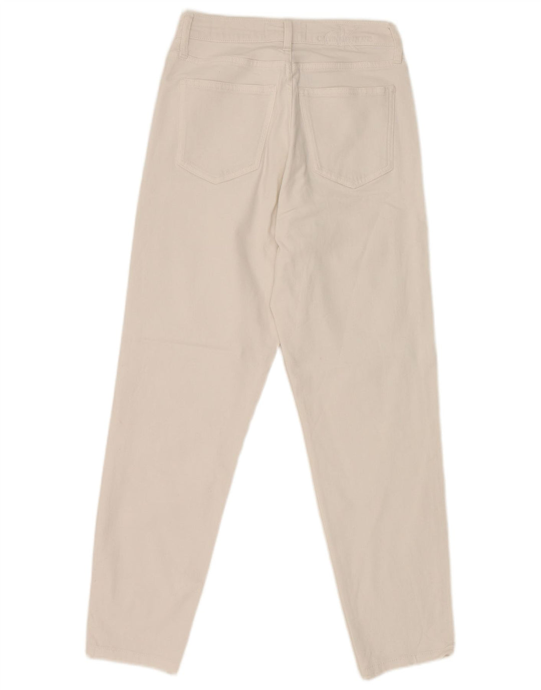 Blugi conici pentru femei Calvin Klein W26 L26 alb
