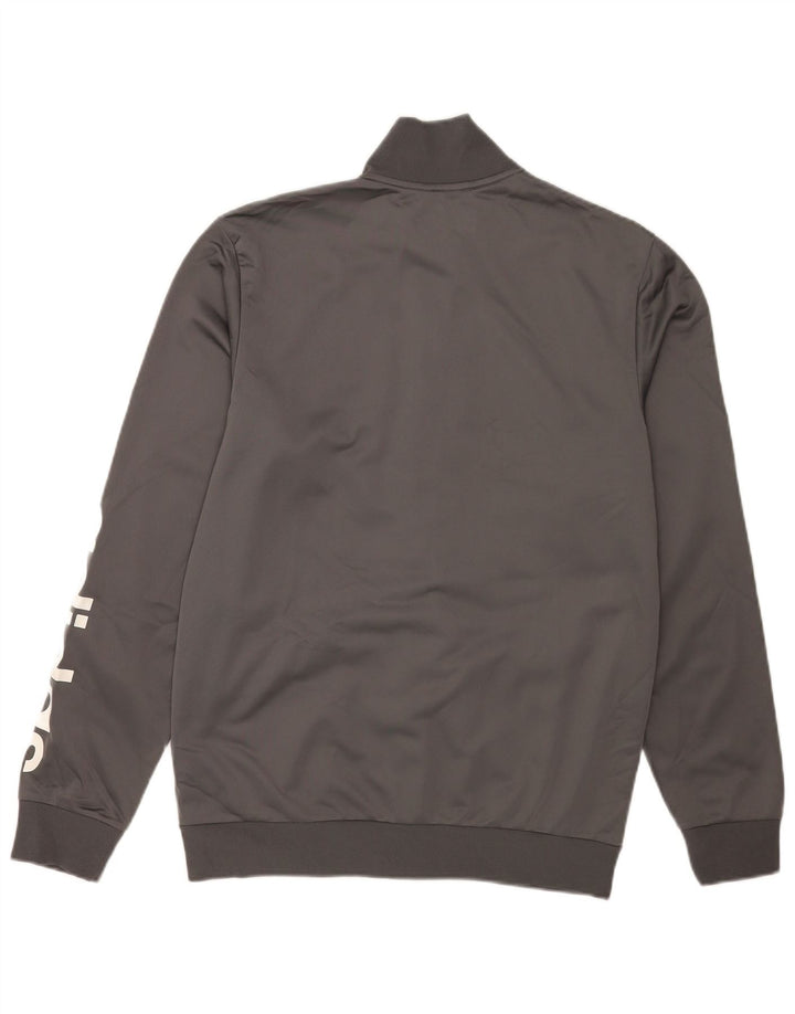 Jachetă de top pentru trening grafic Adidas pentru bărbați UK 40/42 Poliester mediu gri
