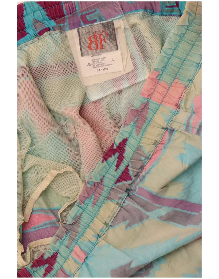 Belfe Mens Large Multicolor Geometric Bumbac
