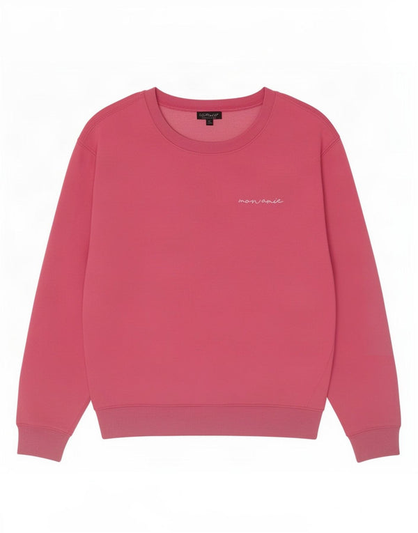 Pulover supradimensionat cu grafic pentru femei Topshop UK 10 Bumbac roz mic