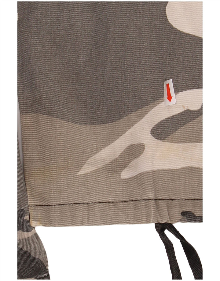 Pantaloni cargo obișnuiți pentru bărbați VINTAGE Mici L31.5 L32.5 Camuflaj gri