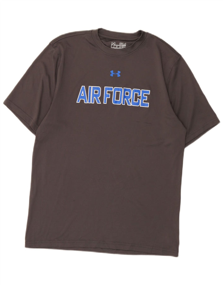 Tricou grafic Under Armour pentru bărbați Heat Gear Top mic poliester gri