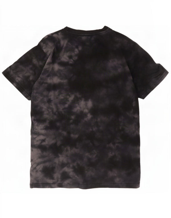Tricou cu grafic pentru femei Ellesse Top UK 12 Medium Black Tie Dye Bumbac