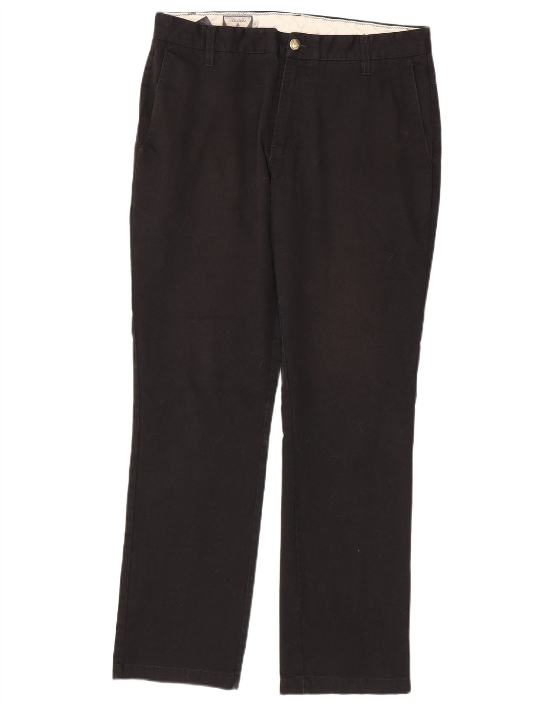 Pantaloni chino drepti pentru bărbați Volcom W32 L30 bumbac negru