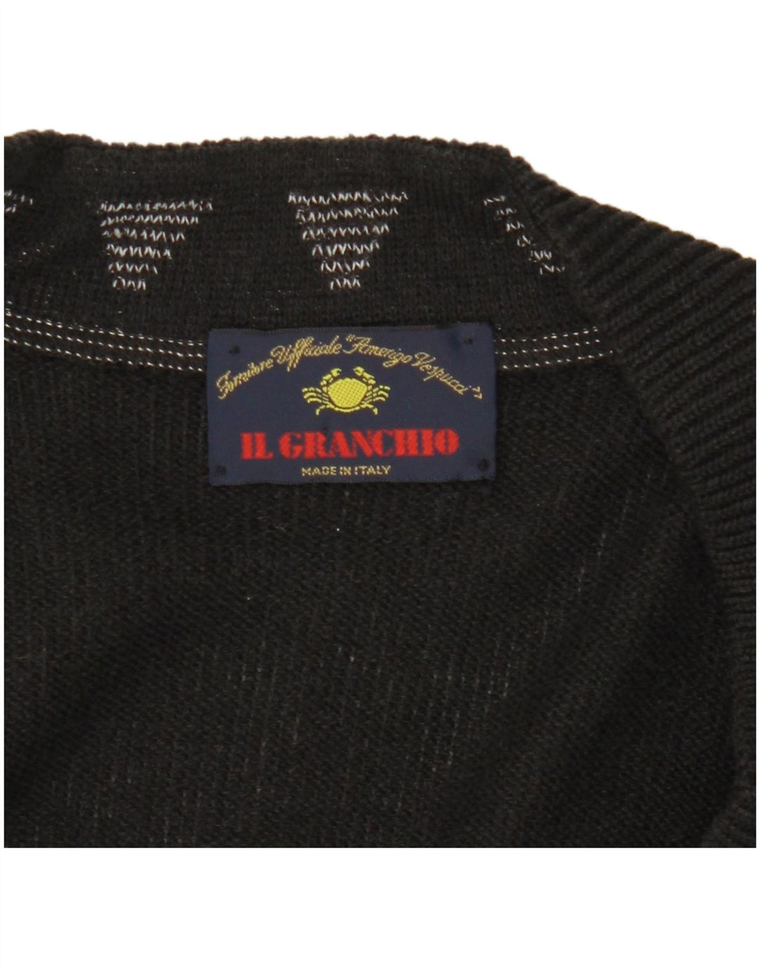 Pulover cardigan bărbați Il Granchio XL negru geometric