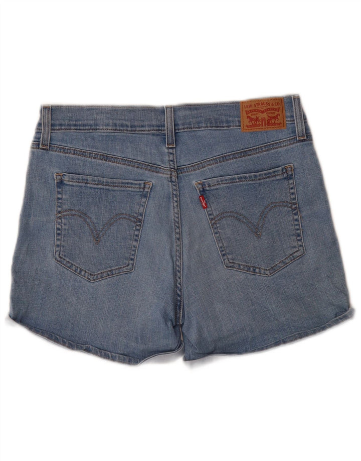 Pantaloni scurți din blugi pentru femei LEVI'S W29, bumbac albastru mediu