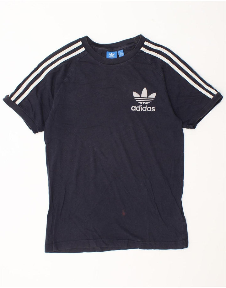 Tricou pentru bărbați Adidas Top mic din bumbac bleumarin