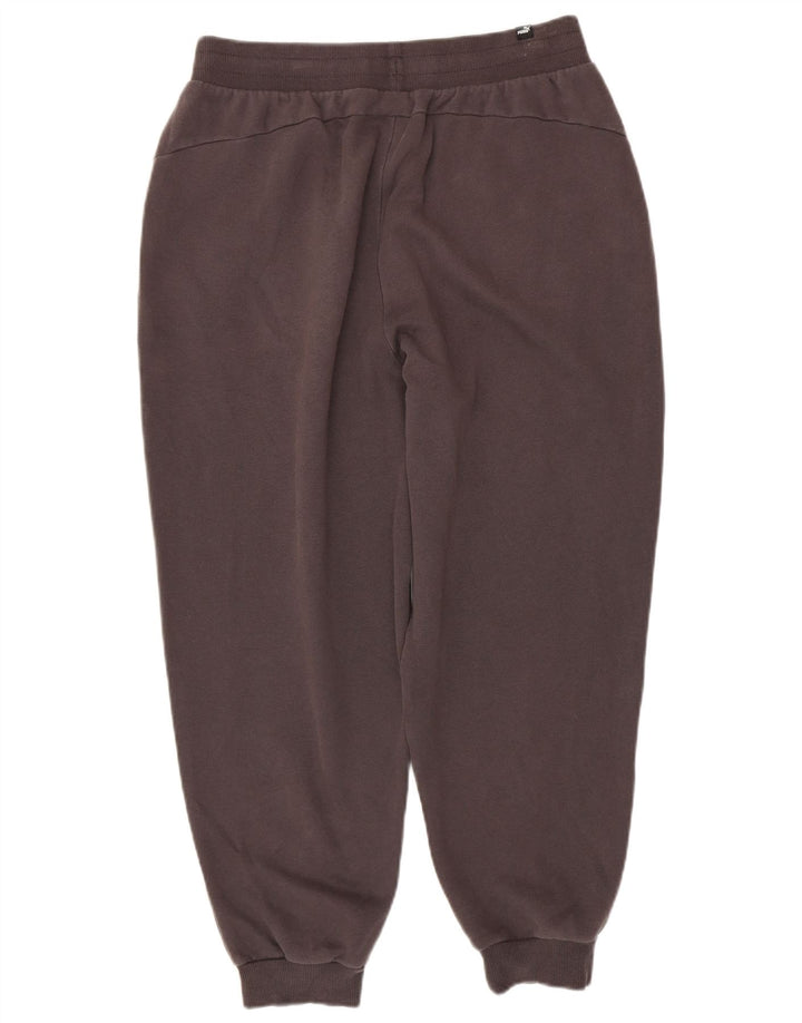 PUMA Mens Tracksuit Trousers Joggers Large  Grey Cotton