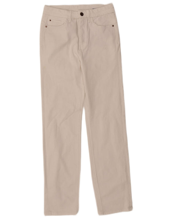 Blugi drepti pentru femei Marks & Spencer UK 10 Small W27 L30 Bumbac alb