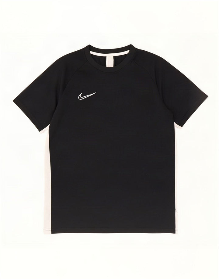 Tricou pentru bărbați Nike Dri Fit Top mare, negru, poliester color bloc