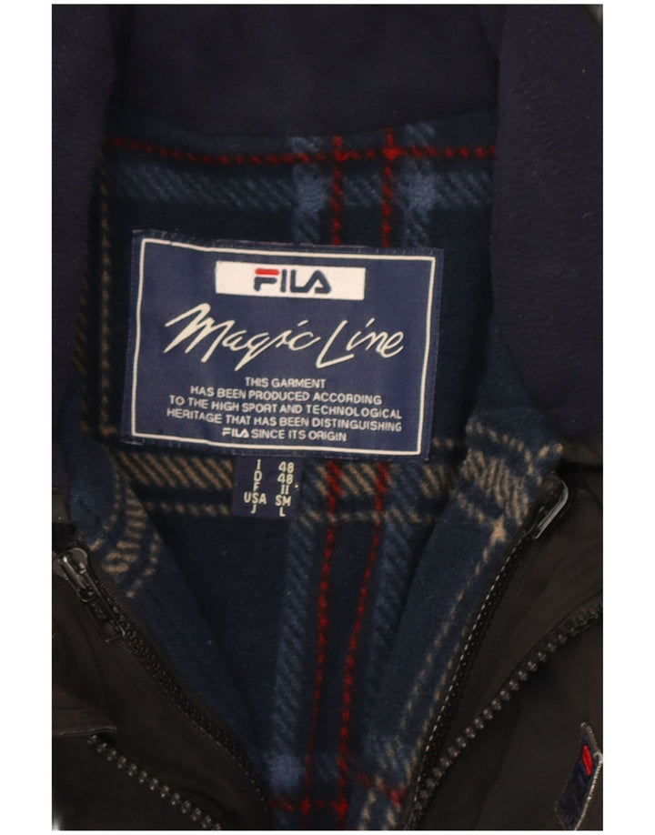 Jachetă Fila pentru bărbați IT 48 Medium Negru Poliester