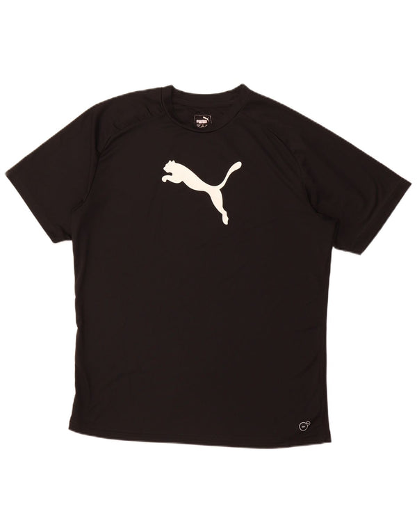 Tricou grafic PUMA pentru bărbați Top mare, negru, poliester sport