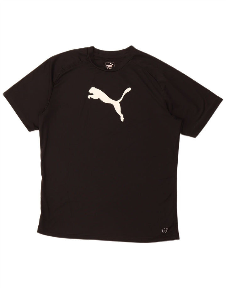 Tricou grafic PUMA pentru bărbați Top mare, negru, poliester sport