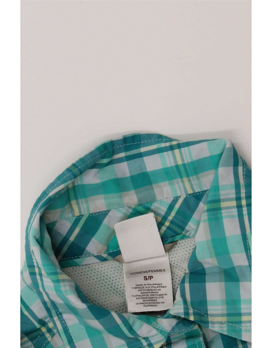 Cămașă The North Face pentru femei UK 10 Small Green Check Nylon