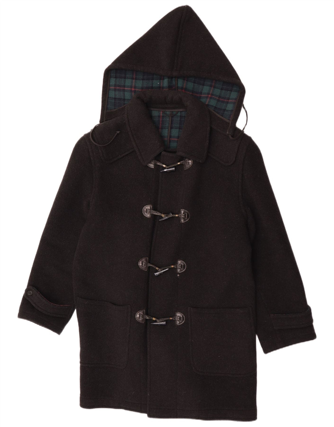 Duffle Coat pentru bărbați Pierre Cardin IT 48 Medium Black Check Lână