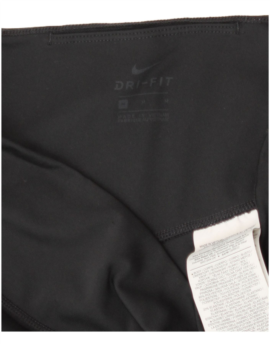 Leggings Nike Dri Fit Graphic pentru femei UK 12 Poliester mediu negru