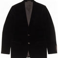 Blazer pentru bărbați Zara cu 2 nasturi din velur, EU 50, bumbac mediu negru
