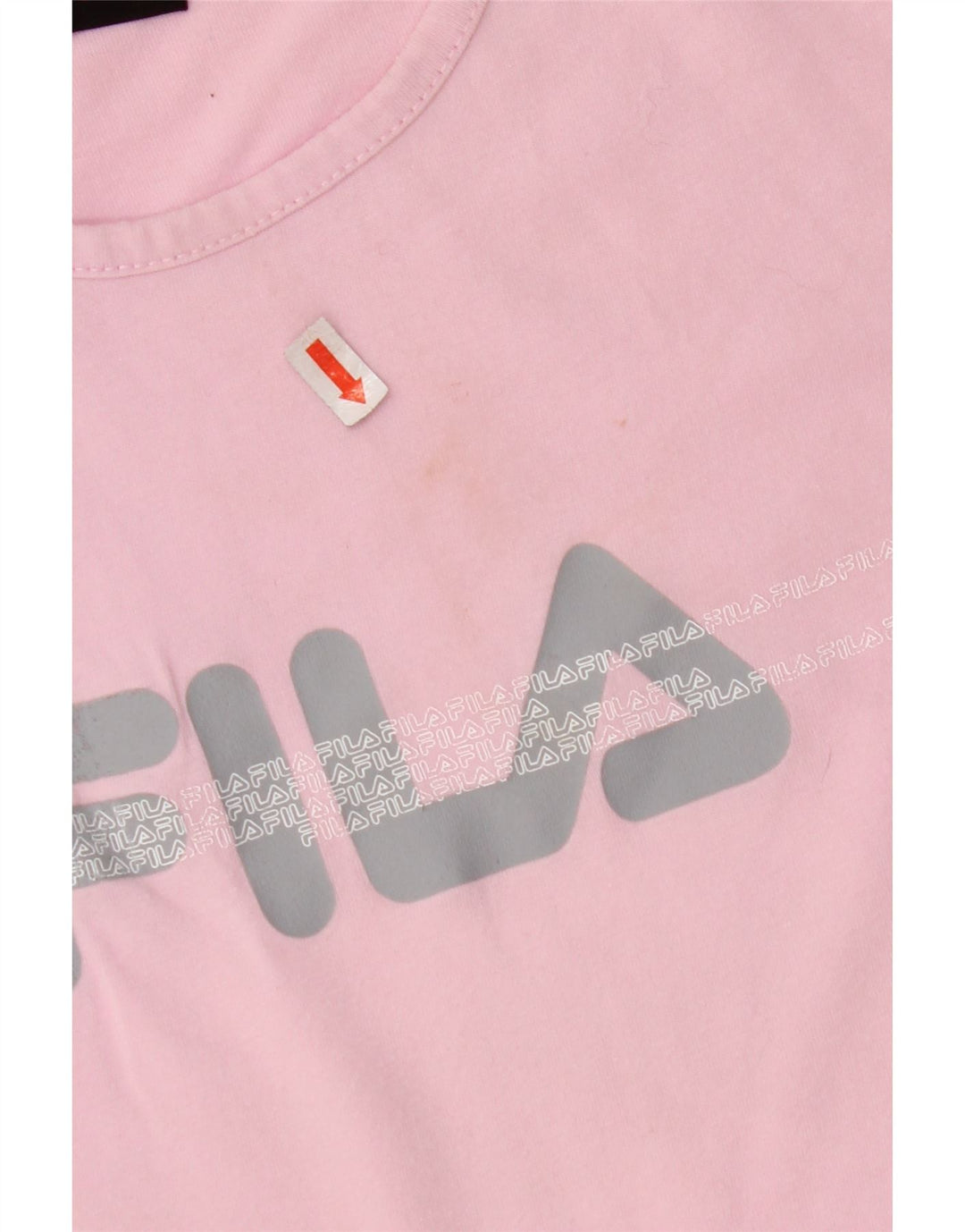 Tricou crop cu grafic FILA pentru femei Top UK 10 Small Pink