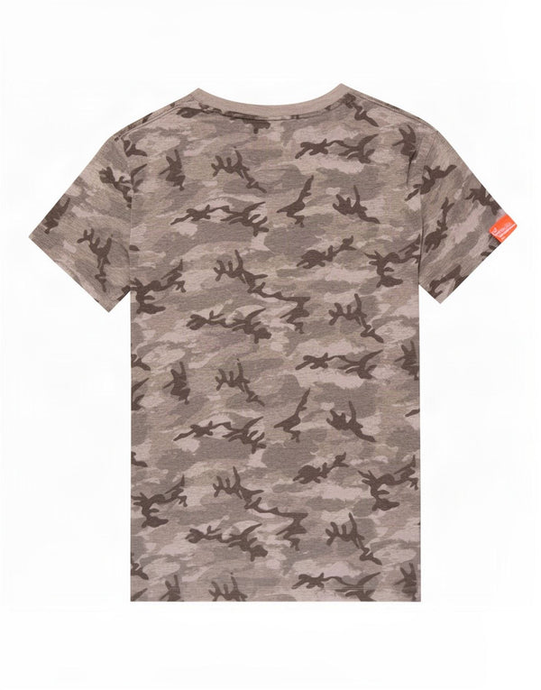 Tricou pentru bărbați Superdry Top XS Grey Camuflage Bumbac