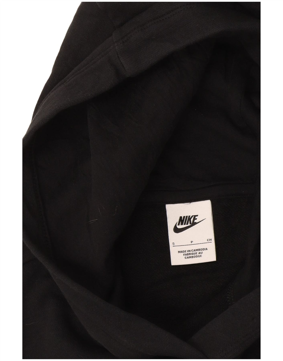 Jumper Nike Crop Oversized Hoodie pentru femei UK 10 Small Black