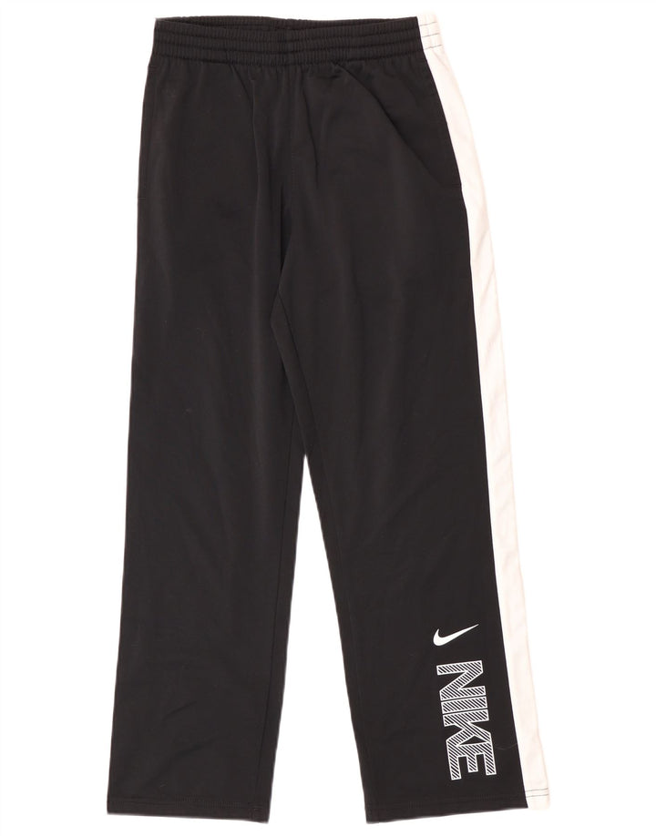 Pantaloni de trening Nike pentru băieți grafic 10-11 ani, mediu negru, color block