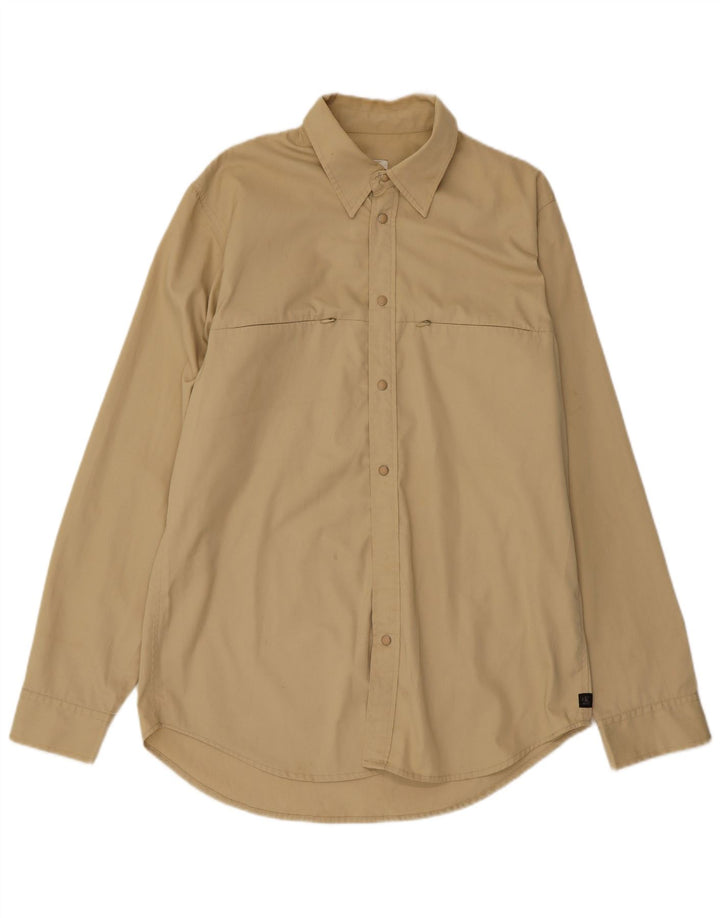 Cămașă Calvin Klein pentru bărbați, cu formă regulată, XL, bej, poliester