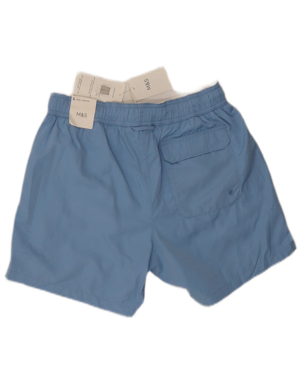 Marks & Spencer Pantaloni scurți de înot pentru femei UK 10 Small Blue Poliester