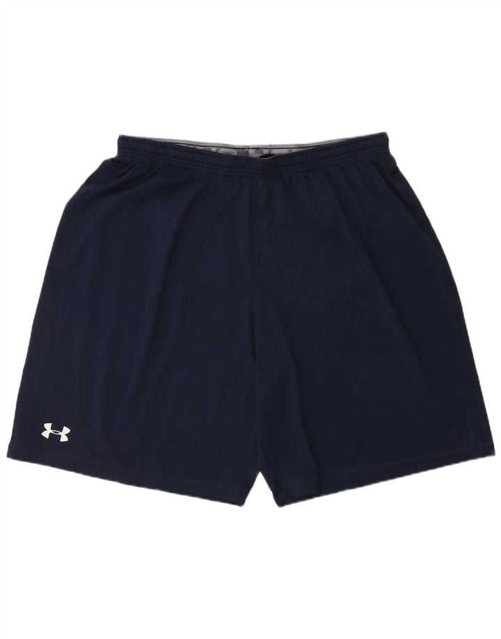 Pantaloni scurți sport pentru bărbați UNDER ARMOUR Heat Gear XL bleumarin
