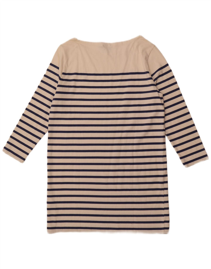 POLO RALPH LAUREN Rochie tricou cu mânecă lungă pentru femei UK 18 XL cu dungi albe