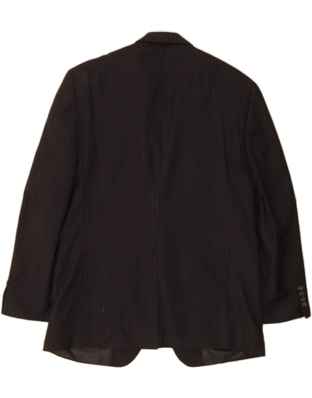 CHAPS Mens 2 Button Blazer Jacket UK 40 Large Black Striped Wool Vintage Chaps and Second-Hand Chaps from Messina Hembry 