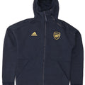Pulover Adidas pentru bărbați Arsenal, cu fermoar, poliester, albastru, mediu