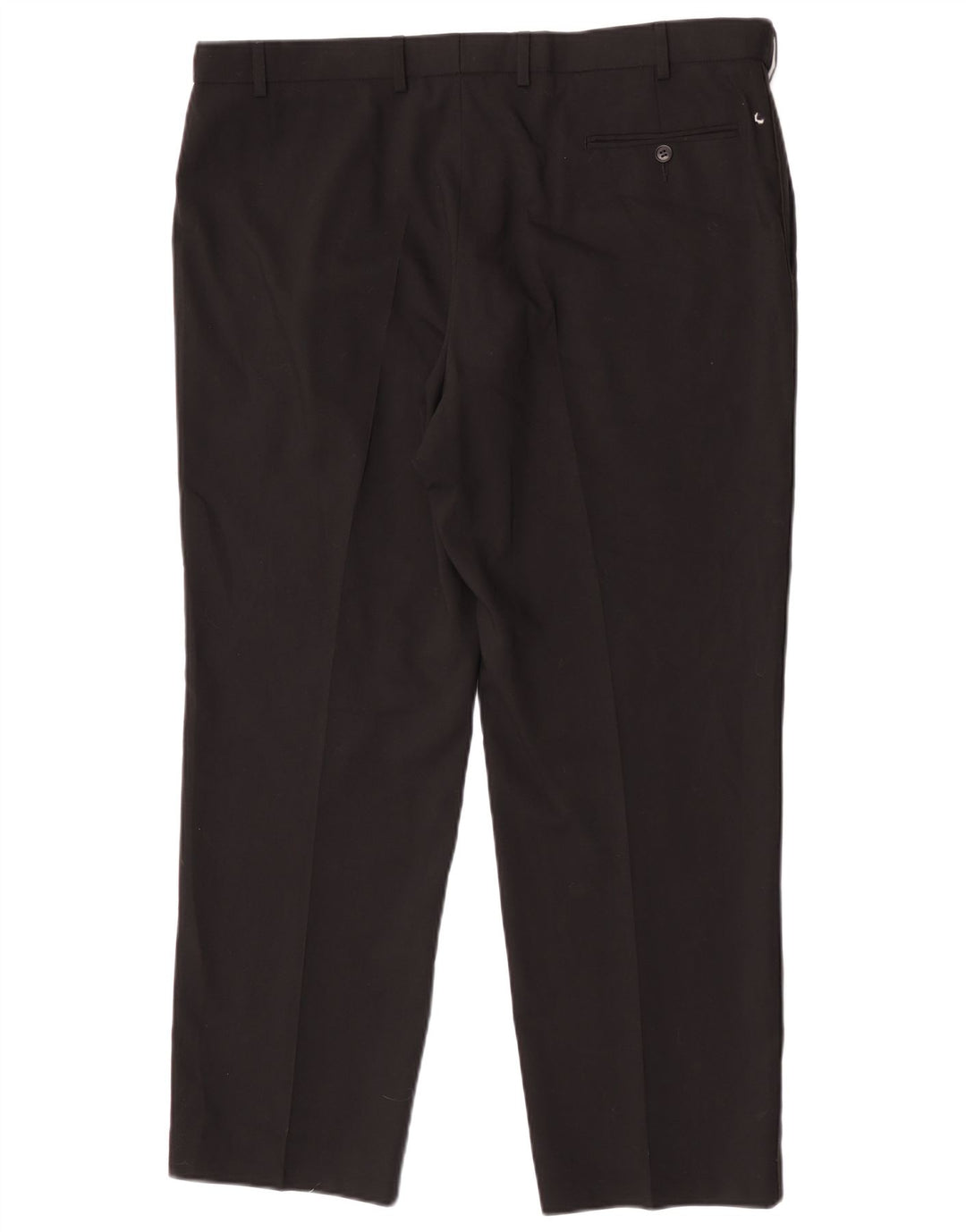 Pantaloni de costum pentru bărbați Marks & Spencer, cu tăiere obișnuită, L40 L29 Lână neagră