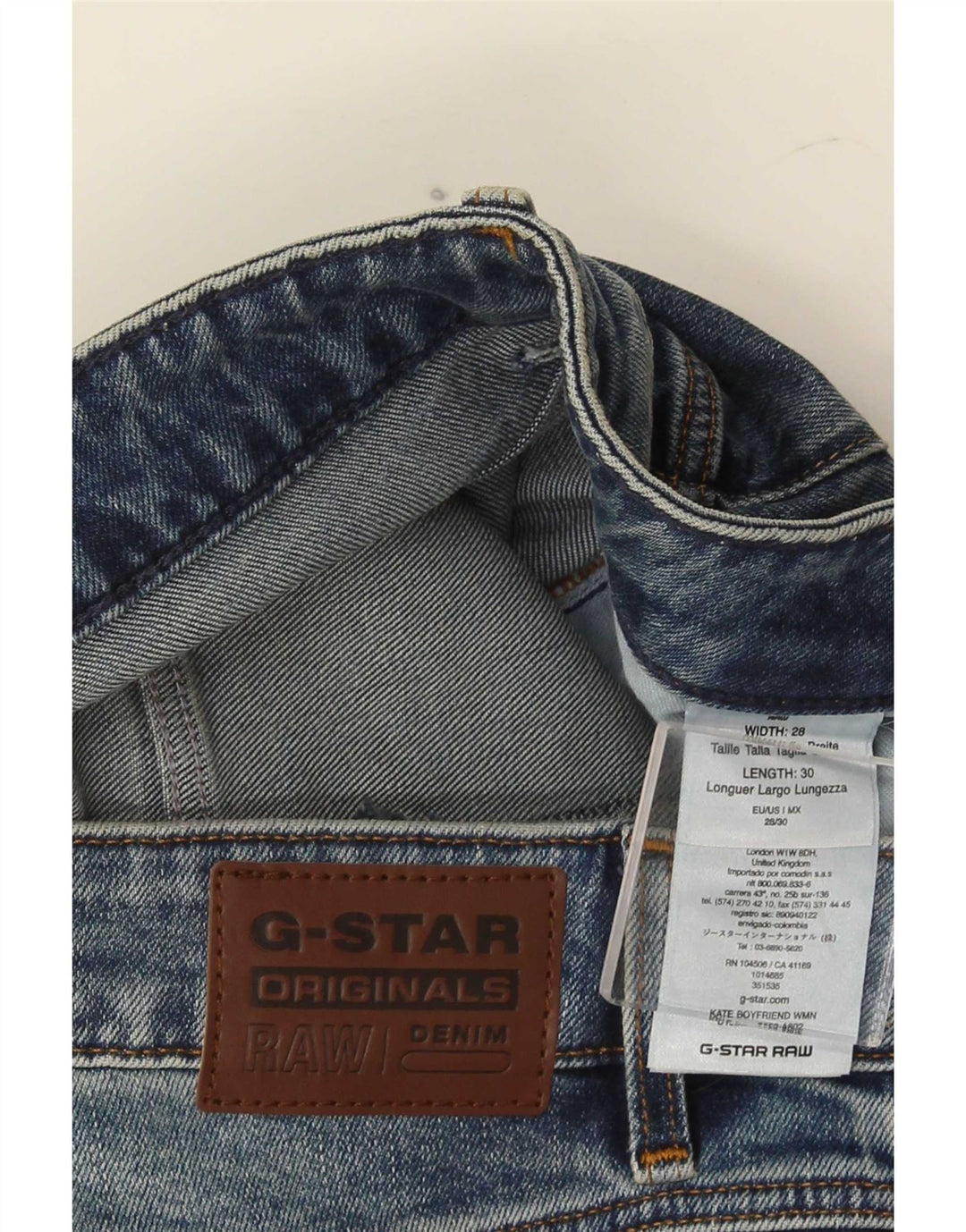 Blugi G-Star Kate Slim pentru bărbați W28 L27 Bumbac albastru