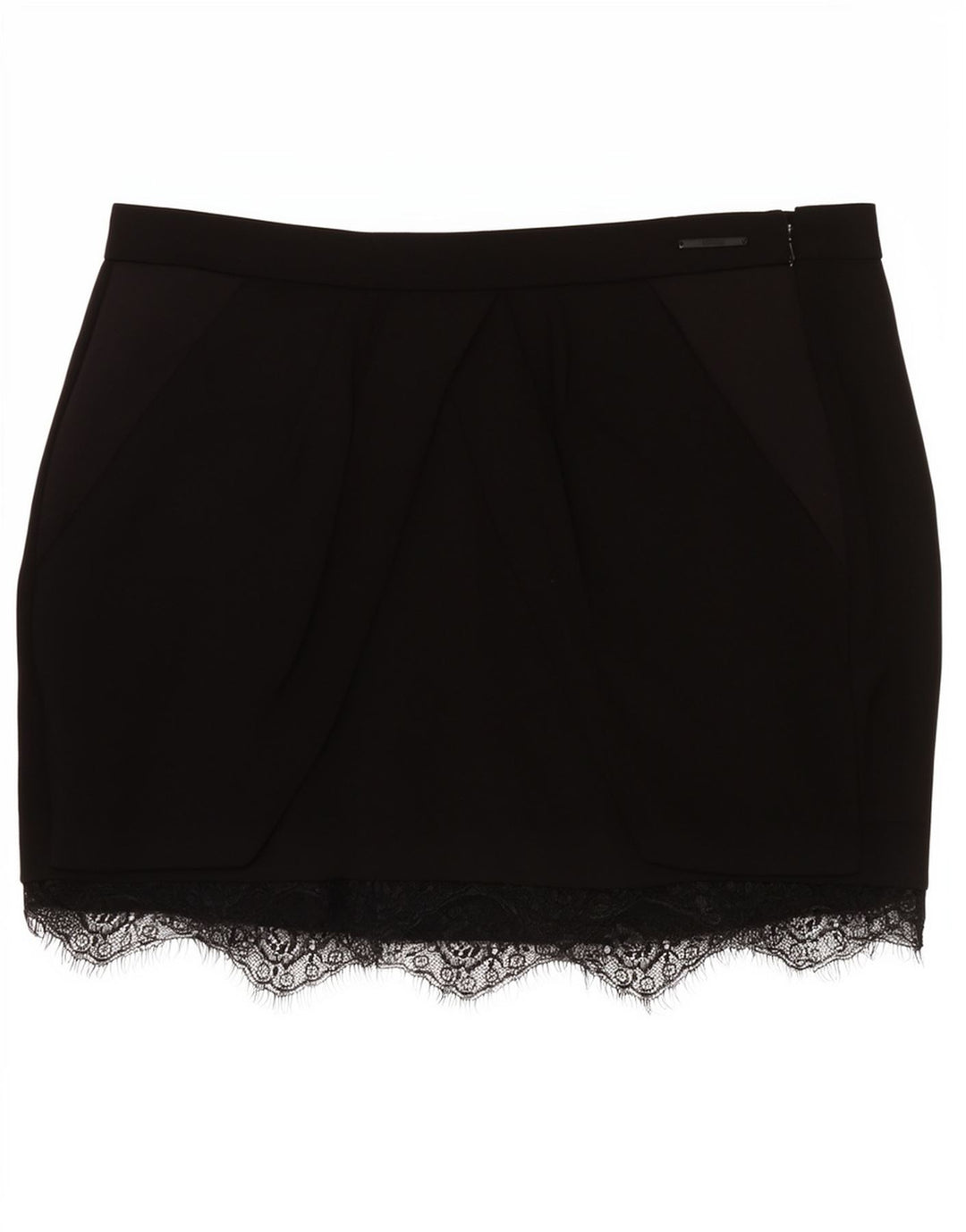 Fusta mini Guess cu talie joasă pentru femei W29 Medium Black Lyocell