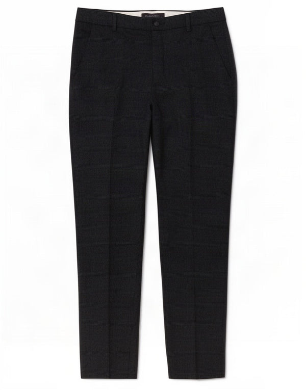 Marks & Spencer Pantaloni de costum pentru femei UK 12 Medium W32 L28 Bleumarin Check