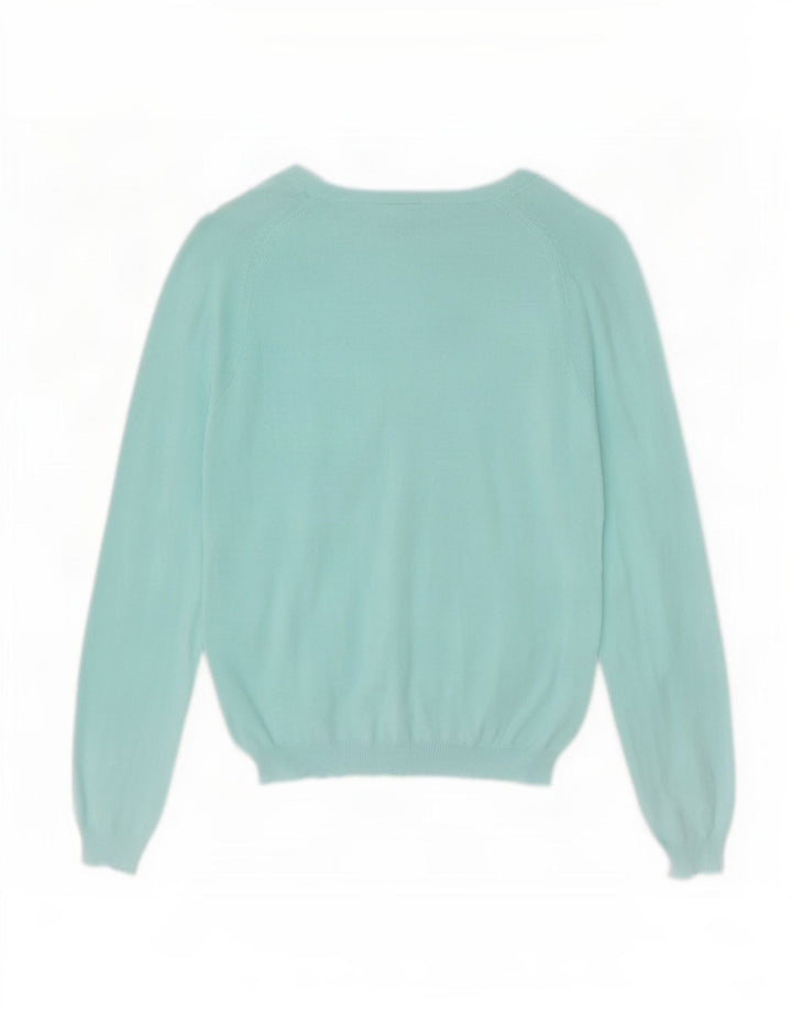 Pulover cardigan pentru femei Gap UK 10 mic turcoaz bumbac