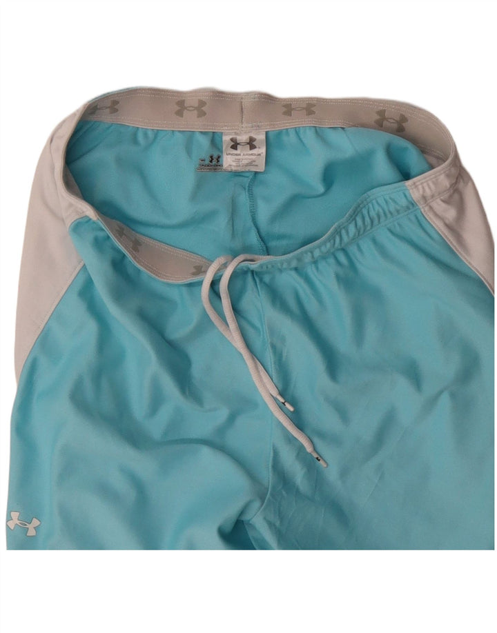 Pantaloni scurti sport Under Armour pentru femei UK 8 Small Blue Colorblock Poliester